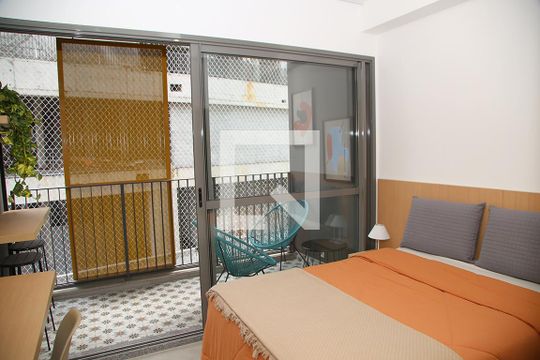 Quarto - Vista Varanda de kitnet/studio à venda com 1 quarto, 25m² em Sumarezinho, São Paulo