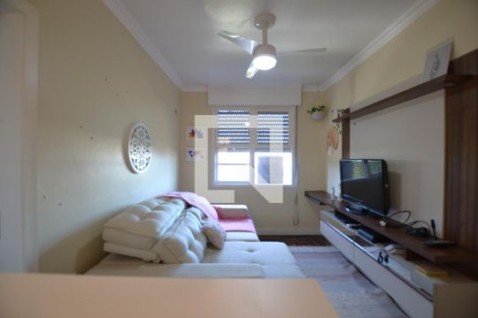 Sala de apartamento à venda com 1 quarto, 45m² em Cristal, Porto Alegre