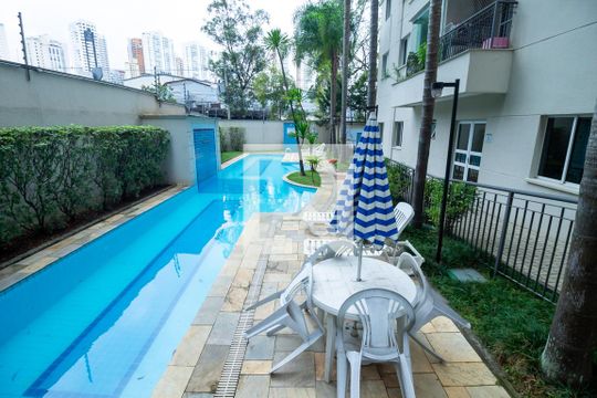 Área comum - Piscina de apartamento para alugar com 2 quartos, 55m² em Vila Andrade, São Paulo