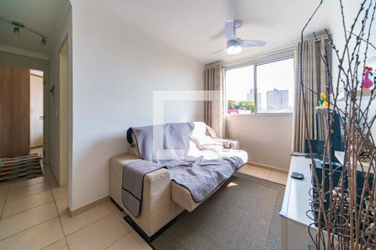 Sala de apartamento à venda com 2 quartos, 50m² em Parque São Vicente, Mauá
