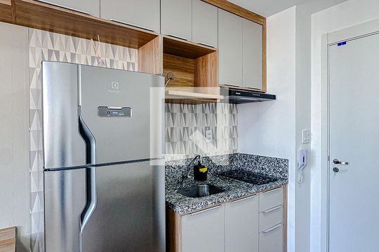Cozinha de apartamento para alugar com 1 quarto, 19m² em Brás, São Paulo