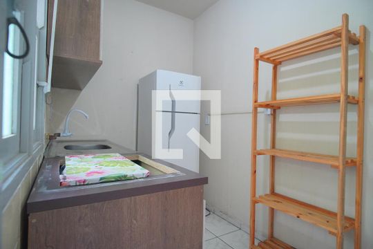 Cozinha  de apartamento à venda com 1 quarto, 46m² em Jardim Carvalho, Porto Alegre
