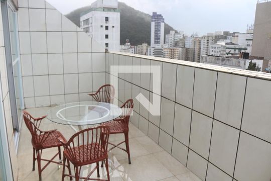 Varanda do Quarto de apartamento para alugar com 2 quartos, 135m² em Itararé, São Vicente