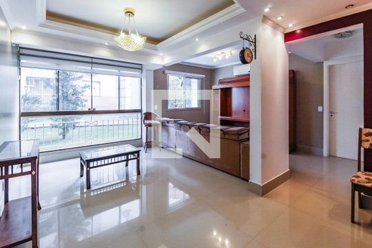 Sala de apartamento para alugar com 1 quarto, 68m² em Jardim Carvalho, Porto Alegre