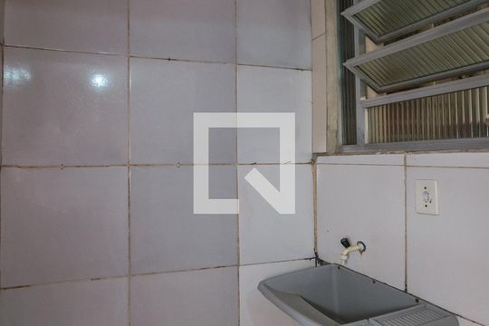 Kitnet - Cozinha de kitnet/studio para alugar com 1 quarto, 28m² em Ramos, Rio de Janeiro