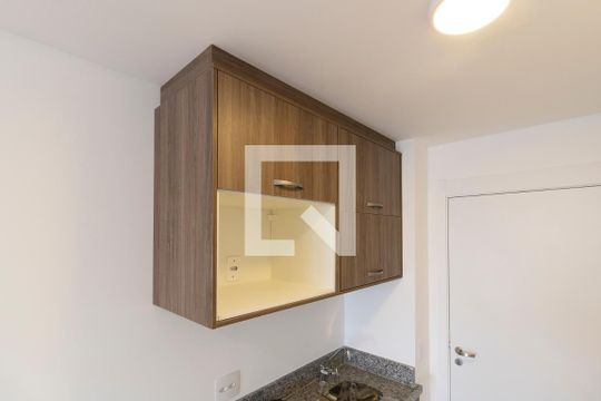Cozinha - Armários de kitnet/studio à venda com 1 quarto, 23m² em Quarta Parada, São Paulo