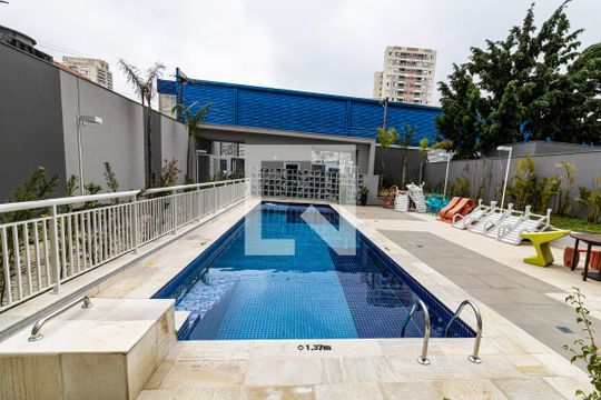 Área comum - Piscina de kitnet/studio à venda com 1 quarto, 23m² em Quarta Parada, São Paulo