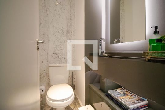 Lavabo de apartamento à venda com 3 quartos, 198m² em Fazenda São Quirino, Campinas