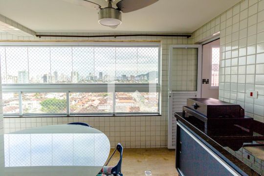 Varanda Gourmet de apartamento para alugar com 2 quartos, 86m² em Canto do Forte, Praia Grande