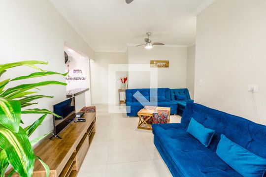 Sala de apartamento para alugar com 2 quartos, 86m² em Canto do Forte, Praia Grande