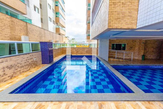 Área comum - Piscina de apartamento para alugar com 2 quartos, 86m² em Canto do Forte, Praia Grande