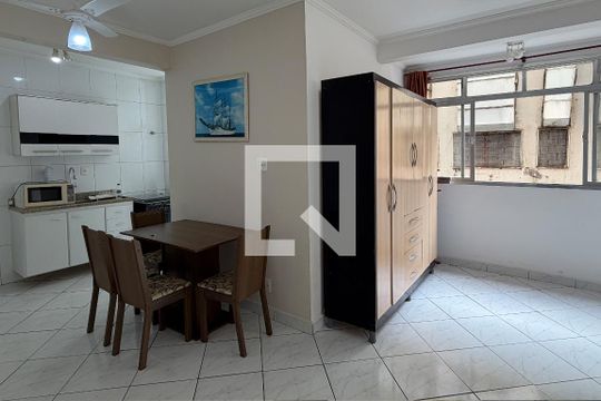 Studio de kitnet/studio para alugar com 1 quarto, 32m² em Boqueirão, Santos