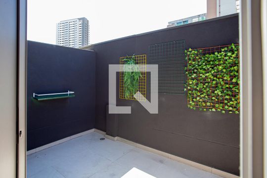 varanda de kitnet/studio para alugar com 1 quarto, 48m² em Perdizes, São Paulo