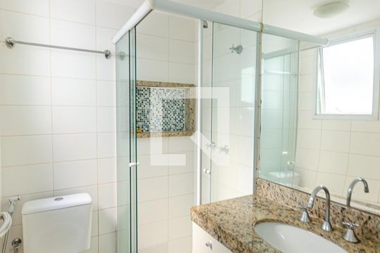 Banheiro da Suíte 1 de apartamento à venda com 2 quartos, 70m² em Vital Brasil, Niterói
