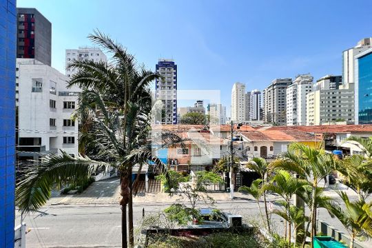 Vista de apartamento à venda com 2 quartos, 77m² em Vila Olímpia, São Paulo