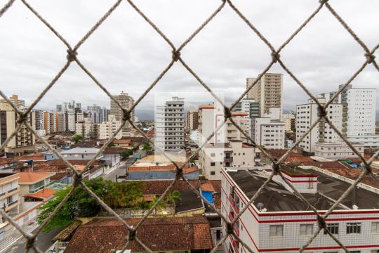 Vista da varanda de apartamento para alugar com 1 quarto, 67m² em Ocian, Praia Grande
