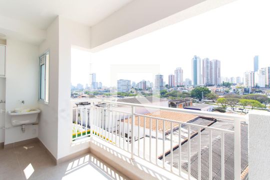 Varanda da Sala de apartamento à venda com 2 quartos, 66m² em Quarta Parada, São Paulo