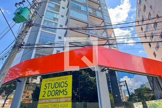 Fachada + Plaquinha de kitnet/studio à venda com 1 quarto, 31m² em Vila Mariana, São Paulo