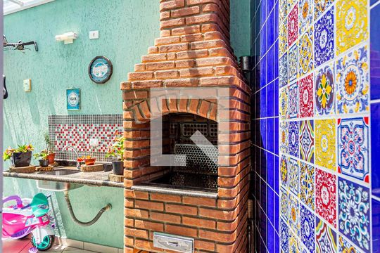 Espaço do Churrasco de casa à venda com 3 quartos, 80m² em Jardim Las Vegas, Santo André