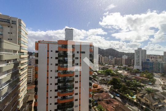 Vista da varanda de apartamento para alugar com 2 quartos, 84m² em Canto do Forte, Praia Grande
