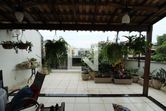Vista - Sala de apartamento à venda com 3 quartos, 240m² em Recreio dos Bandeirantes, Rio de Janeiro