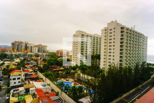 Vista da Sala de apartamento à venda com 1 quarto, 71m² em Barra da Tijuca, Rio de Janeiro