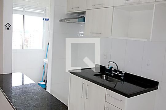 Cozinha  de apartamento à venda com 1 quarto, 36m² em Jardim Ampliacao, São Paulo
