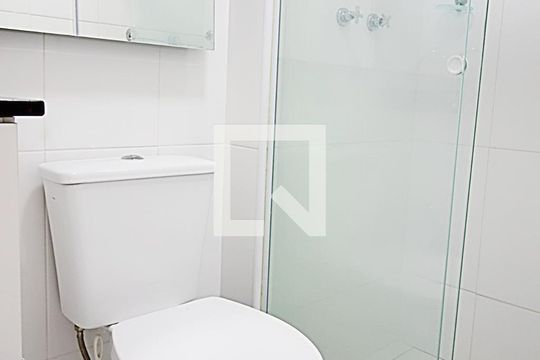 Banheiro da Suíte  de apartamento à venda com 1 quarto, 36m² em Jardim Ampliacao, São Paulo