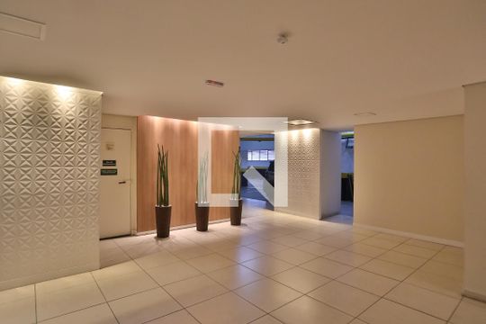 Hall de Entrada de apartamento para alugar com 1 quarto, 47m² em Boqueirão, Santos