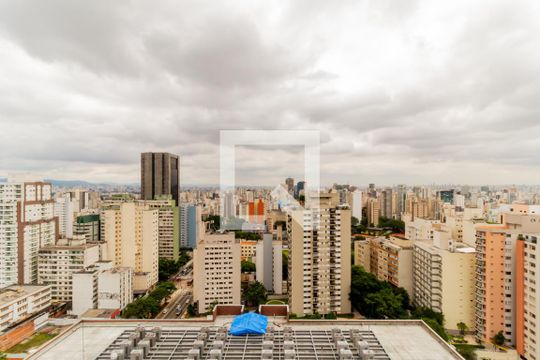 Vista de kitnet/studio para alugar com 1 quarto, 34m² em Consolação, São Paulo