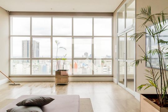 Área comum de kitnet/studio para alugar com 1 quarto, 34m² em Consolação, São Paulo