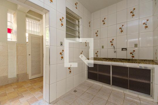 Cozinha de casa de condomínio para alugar com 3 quartos, 100m² em Tijuca, Rio de Janeiro