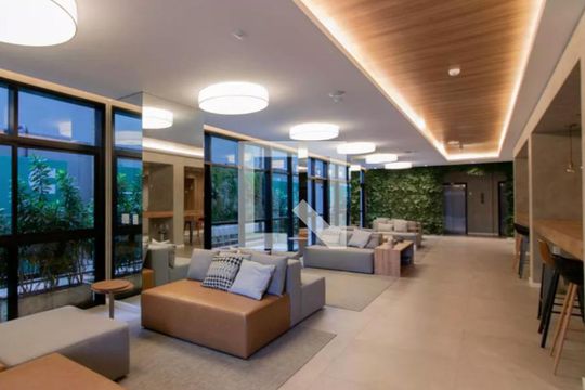 Área comum de kitnet/studio à venda com 1 quarto, 27m² em Indianópolis, São Paulo