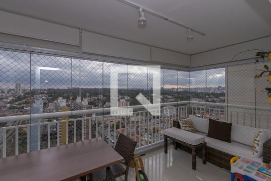 Varanda da Sala de apartamento à venda com 3 quartos, 123m² em Vila Congonhas, São Paulo
