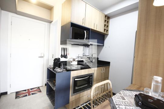 Cozinha de kitnet/studio à venda com 1 quarto, 25m² em Vila Mariana, São Paulo