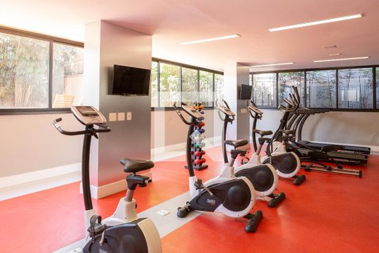 Área comum - Academia de apartamento para alugar com 1 quarto, 42m² em Perdizes, São Paulo