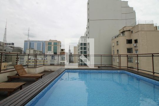 Área comum - Piscina de apartamento para alugar com 2 quartos, 55m² em Consolação, São Paulo