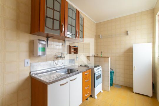 Cozinha e Área de Serviço de apartamento à venda com 1 quarto, 46m² em Centro Histórico, Porto Alegre