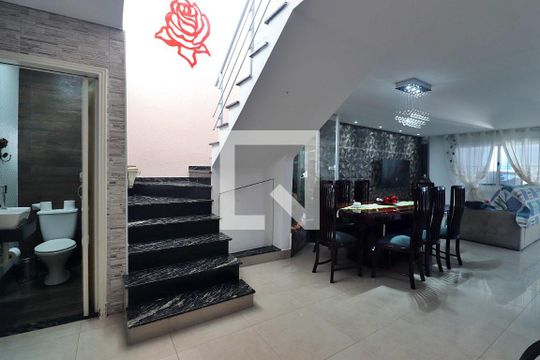 Sala de casa à venda com 3 quartos, 186m² em Vila Guiomar, Santo André