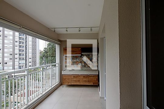Varanda da Sala de apartamento à venda com 3 quartos, 96m² em Vila Andrade, São Paulo