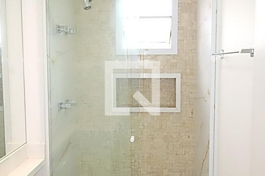 Banheiro da Suíte 1 de apartamento à venda com 3 quartos, 96m² em Vila Andrade, São Paulo