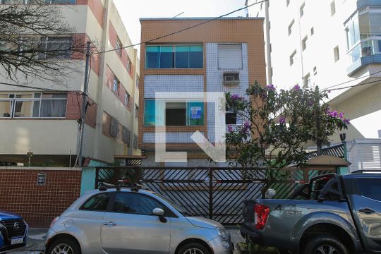 Fachada de apartamento para alugar com 2 quartos, 60m² em Aparecida, Santos