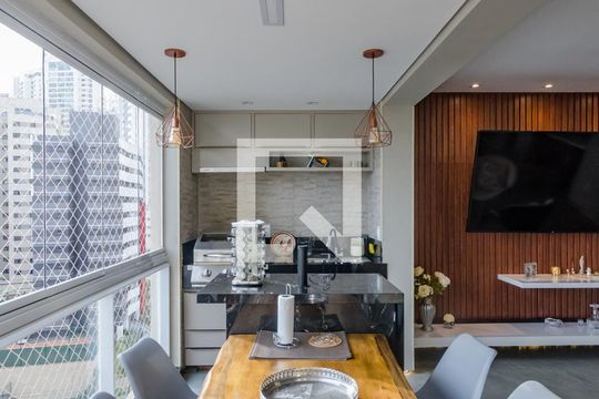 Varanda da Sala de apartamento à venda com 2 quartos, 105m² em Vila da Serra, Nova Lima