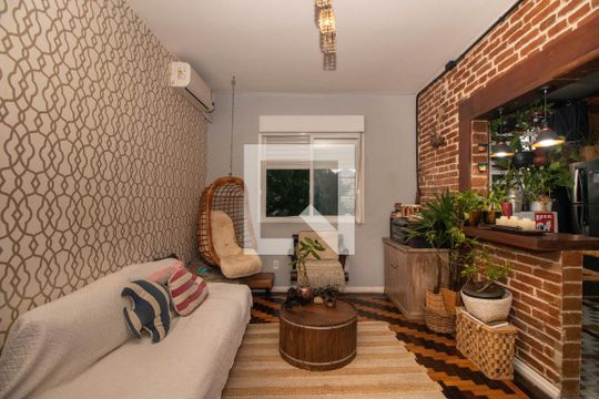 Sala de apartamento à venda com 1 quarto, 68m² em Cristo Redentor, Porto Alegre