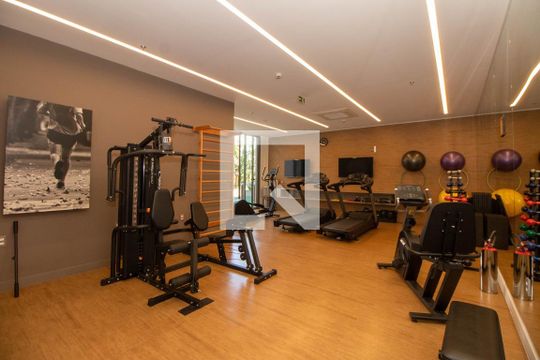 Área Comum - Academia de kitnet/studio para alugar com 1 quarto, 40m² em Petrópolis, Porto Alegre