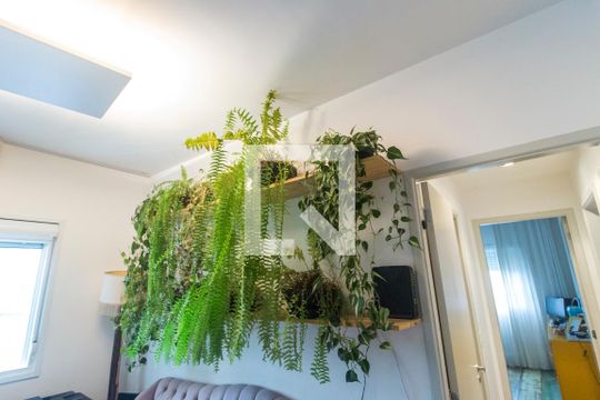 Sala de Estar de apartamento à venda com 3 quartos, 132m² em Tamboré, Santana de Parnaíba