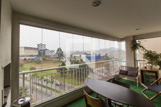 Varanda gourmet de apartamento à venda com 3 quartos, 132m² em Tamboré, Santana de Parnaíba