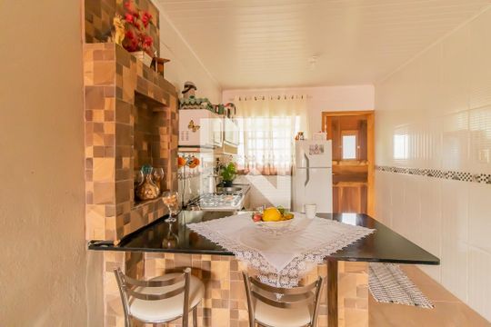 Cozinha de casa à venda com 2 quartos, 96m² em São Miguel, São Leopoldo
