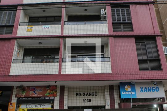 Fachada de apartamento para alugar com 1 quarto, 70m² em José Menino, Santos