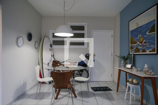 Sala de apartamento para alugar com 1 quarto, 70m² em José Menino, Santos